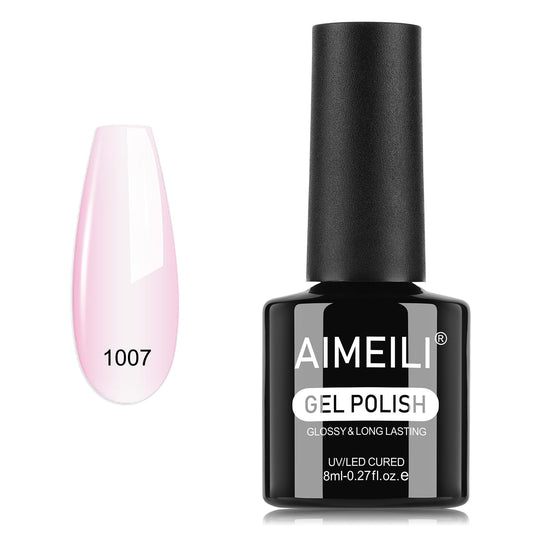 AIMEILI Gel Nail Polish, Hema Free, Cruelty Free, Vegan, Soak Off U V LED Nail Art for Women Girls Manicure Salon DIY Home - 1007 8ml