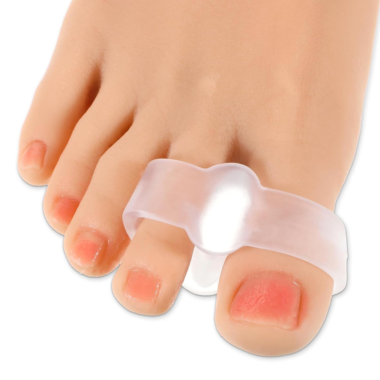 Bunion Corrector Gel Toe Separators with 2 Loops Silicone Big Toe Spacers Suitable for Bunion and OverlapToe (Pack of 12)
