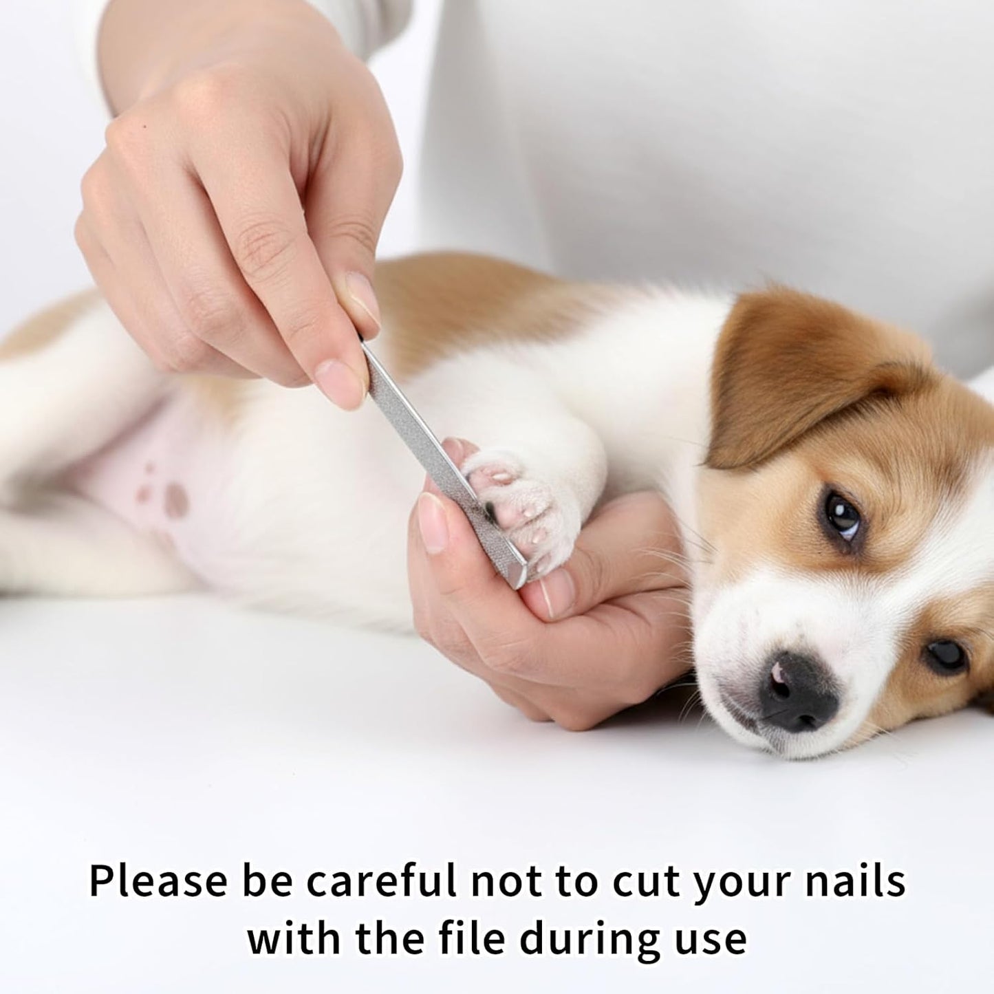 Toe Nail Files for Thick Nails Stainless Steel Double-Sided Professional Nail Dresser for Men Seniors Dogs 4 Pieces Set