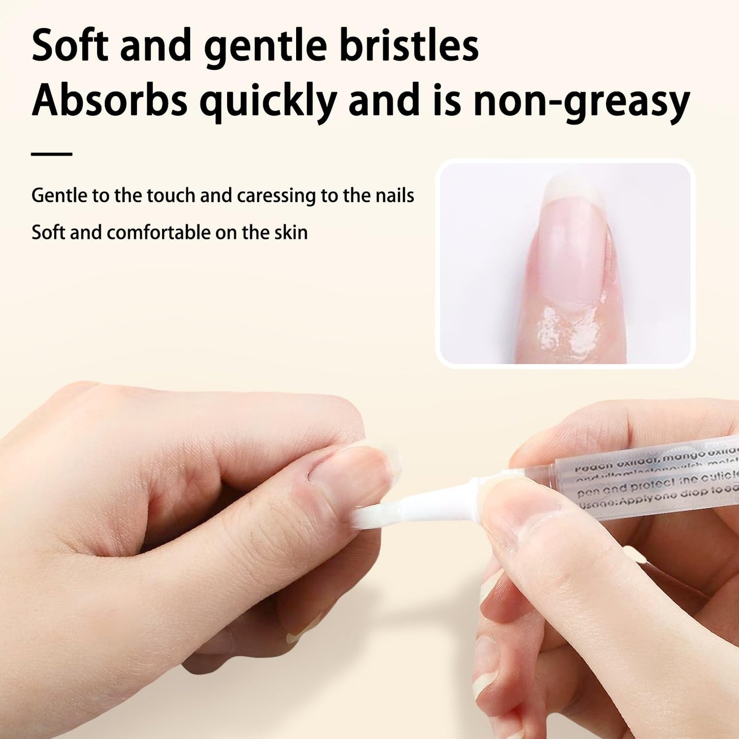 AIJIMEI Nail Oil Cuticle Pen 2pcs Nail Cuticle Oils Pens Are Nail Strengthening Agents And Nail Growth Essence, Suitable For Fragile Peeling And Broken Thin Nails（Orange & Lavender）.