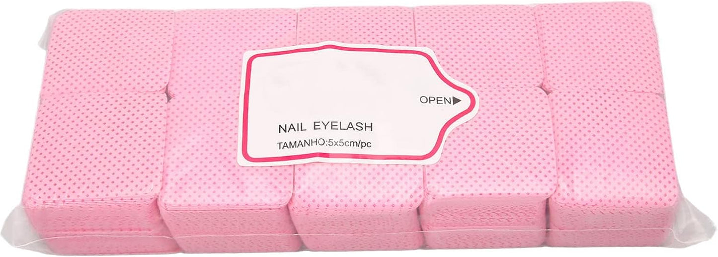 Lint for f ree Nail Wipes , 1000pcs Lash Extension Glue Wipes , Lint for f ree Wipes , Soft Nail Polish Remover Wipes , Eyelash Extension Glue washing Pad , Nail Supplies , for Lash Extension Supplies