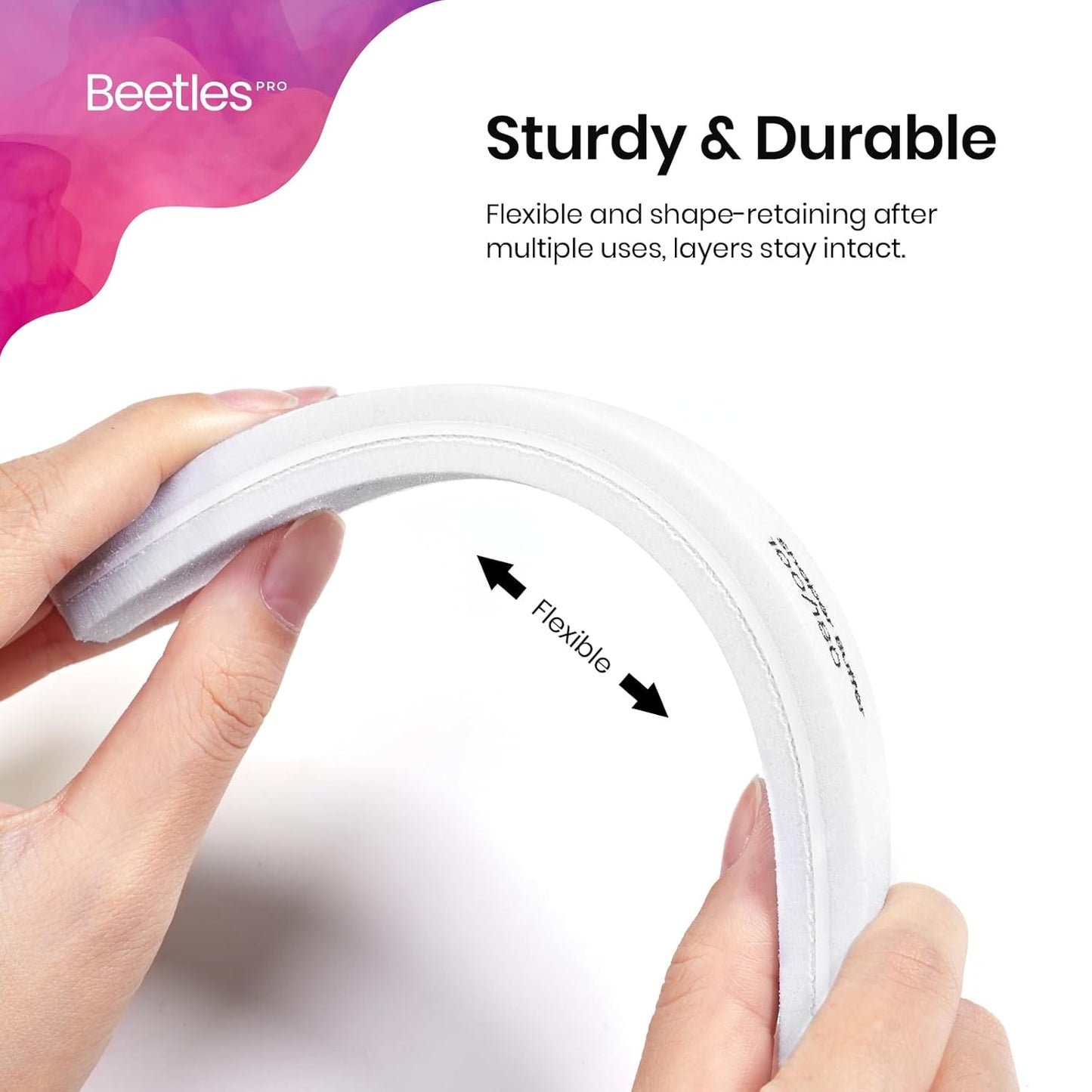 Beetles Pro 10-Pcs Nail File Nail Buffer – Professional 100/180 Grit Double Sides Sponge Nails Files and Buffers Emery Boards Prep Tool for Acrylic, Gel & Natural Nails – Salon Quality Manicure Tool