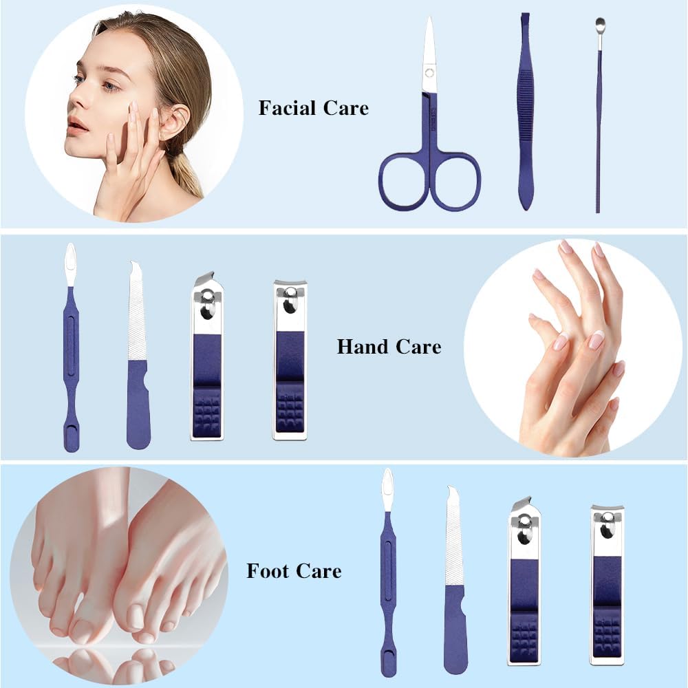 Manicure Set Women,Easter Gifts for Men,Nail Fingernail Clippers Set,Travel Nail Care Grooming Kit,Manicure and Pedicure Tools Kit for Men Women Teens Parents Friends Colleagues Partners Gifts
