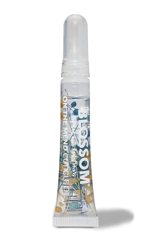 Blossom Cuticle Oil Pen for Nails, On the Mend Scented Travel Nail Oil for Growth and Strength, Infused with Real Flowers 0.34oz, Honeysuckle