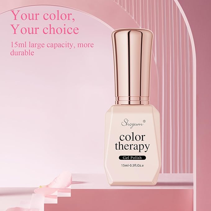 Gel Nail Polish, 1PCS 15ML Light Pink Color Gel Nail Polish Soak Off Baby Pink Spring Gel Polish Nail Art Starter Manicure Salon DIY at Home, Easter Gel Nail Gift for Women Girlfriend
