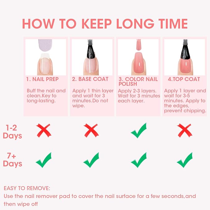 GELLEN Clear Nail Polish Base and Top Coat, Shine No Wipe Top Coat and Tinted Milky White Sheer Base Coat Strengthens Nails - Calcium, Quick Dry Regular Nail Polish, Not UV Gel, Hema Free, Non-toxic