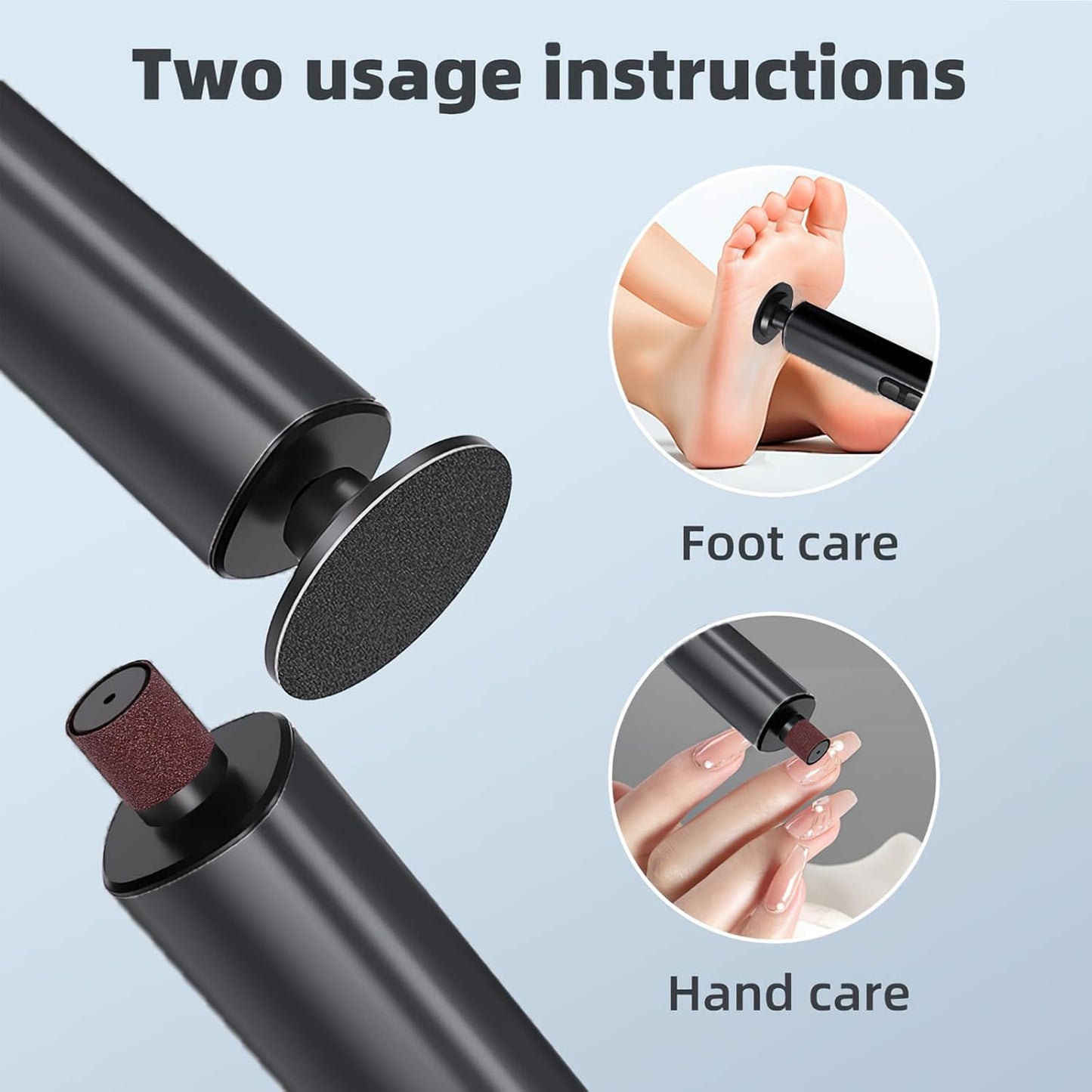 Electric Callus Remover for Feet, 9 Speed Rechargeable Pedicure Tools for Feet, Callous Remover Tool for Remove Cracked Heels and Feet Scrubber Dead Skin, Replaceable Sandpaper Discs, Battery Display
