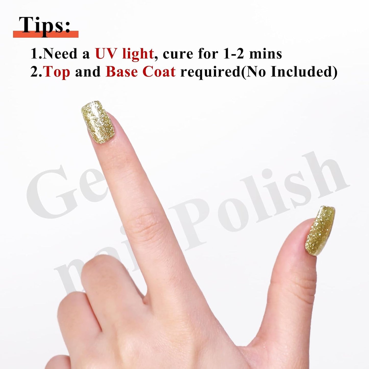 Imtiti 10ml Green Yellow Glitter Gel Nail Polish Long Lasting Soak Off UV Led Christmas Gel Polish Salon DIY at Home Gift for Women 1Pcs