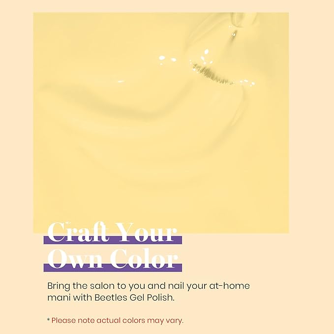 Beetles Pastel Gel Nail Polish 15ml Yellow Nail Polish Lemon Chiffon Cream Soak Off Uv Led Nail Lamp Nail Art Manicure Salon Diy Home Gel Colors Summer