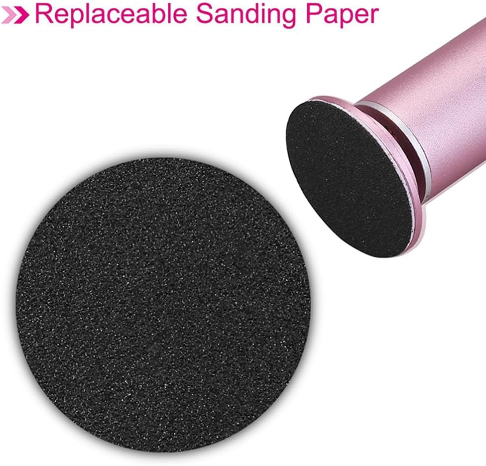 1 Box (60pcs) Replacement Sandpaper Pad Disks Discs (80 Grit&100 Grit) for Electric Foot File Callus Remover Machine
