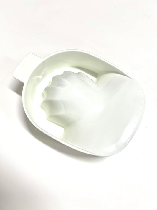 Donna Manicure Bowl Nail Soaking Bowl, Acetone Soak Off Bowl Dip Remover for Nails Manicure Care Soak Bowl White