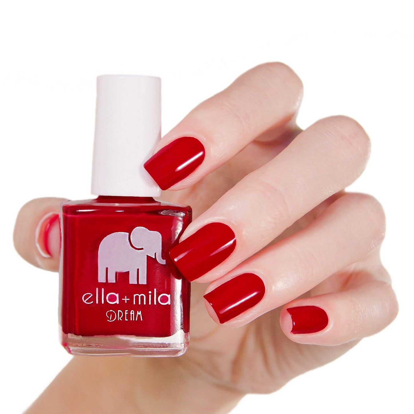 ella+mila Professional, Quick Dry, Long-Lasting & Chip-Resistant Red Nail Polishes (Bad Obsession - 0.45 fl oz)