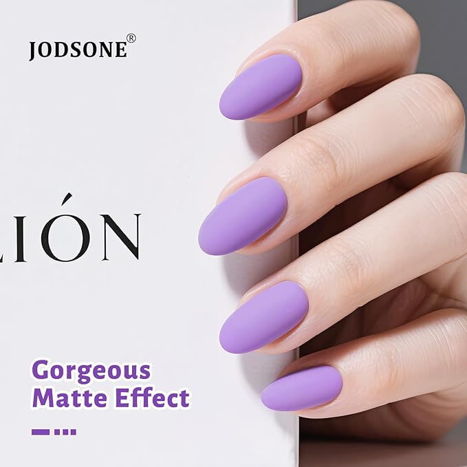JODSONE Purple Gel Nail Polish 10ml Gel Polish Rich Purple Nail Color Professional Finish Long-Lasting Chip-Resistant Easy Application Low Odor Need U V Lamp Curing