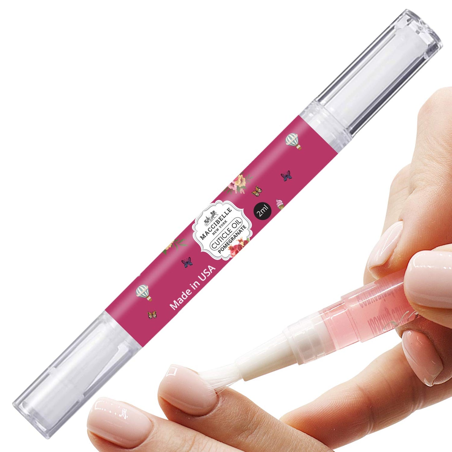Maccibelle Pure Cuticle & Nail Oil Pen 2ml Heals Dry Cracked Cuticles (Set of 3)