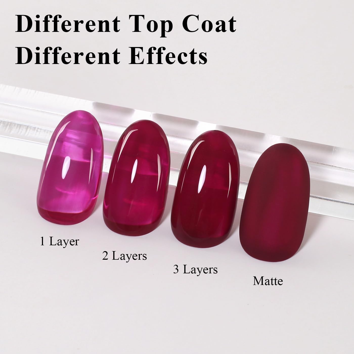 Imtiti Jelly Gel Nail Polish, Purple Red Sheer Jelly Nail Gel Polish Autumn Winter Translucent Art Manicure Soak Off UV LED Salon DIY Design 10ML
