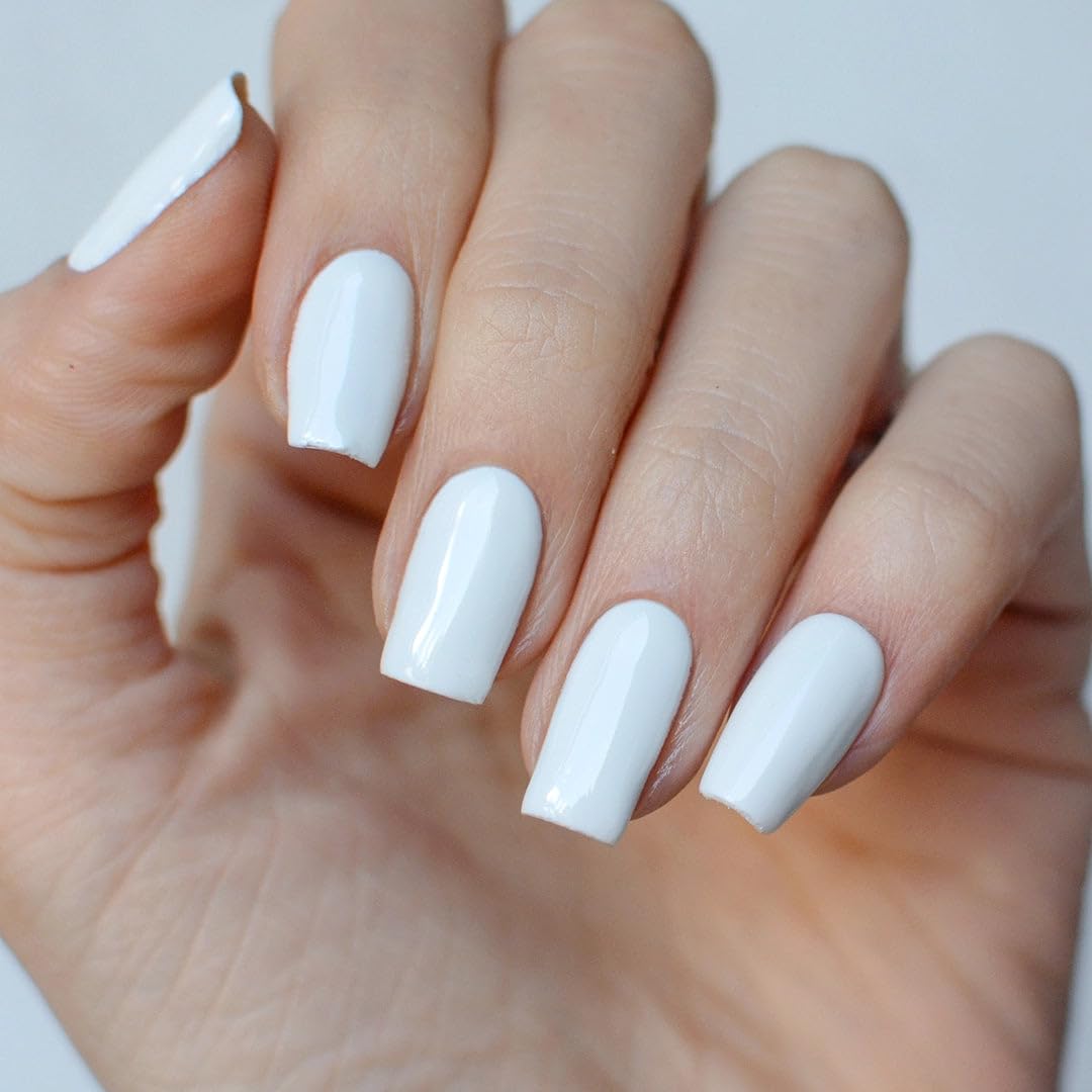 PINK MASK Gel Color Nail Polish White Tips 15ml / o.5 oz - UV/LED Gel Polish, Non Wipe, Long Lasting, Soak Off Formula