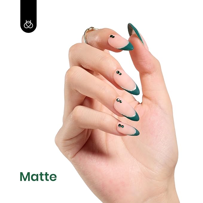 Beetles Green Gel Nail Polish 15ml 0.51 Fl Oz Dark Green Gel Nail Polish Soak Off U V LED Nail Lamp Nail Art Manicure Salon DIY Home