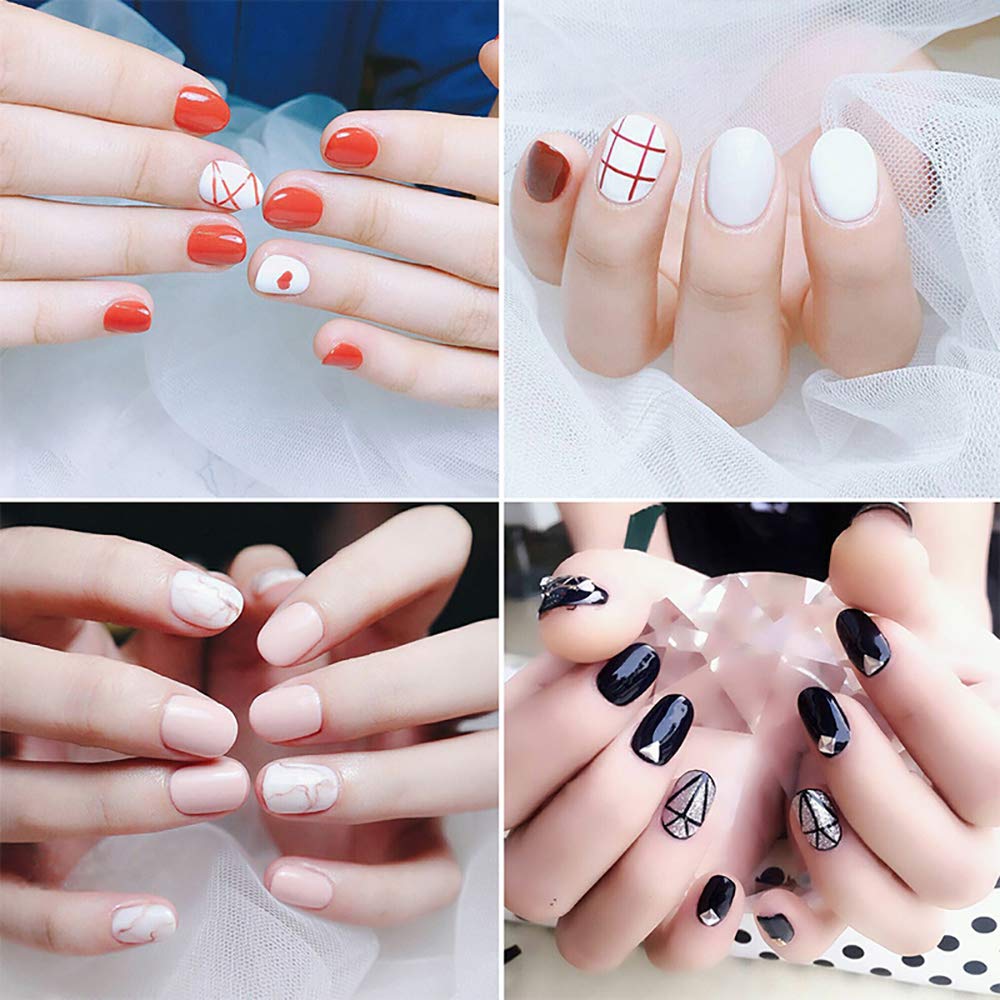 1Pcs Dual-ended Nail Design Brush Rhinestone Handle UV Gel Nail Brush Professional Nail Art Tools