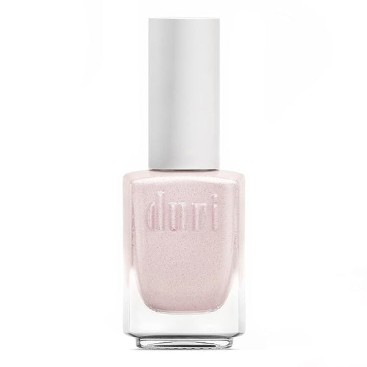 duri Nail Polish, 772 Candy Sky, Baby Pink Speckle Lacquer, Full Coverage, Textured Dot Design | 0.45 Fl. Oz.