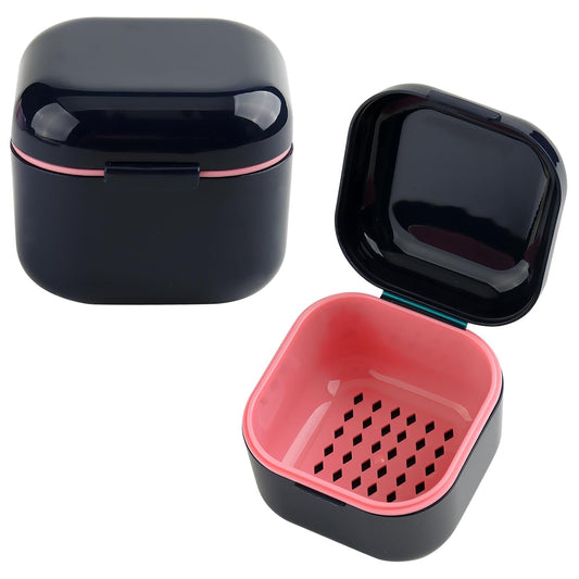 1Pc Plastic Nail Tool Sterilizer Box Nail Drill Bits Cleaning Box Polishing Tools Soaking Tray Manicure Pedicure Storage Container Case - Black