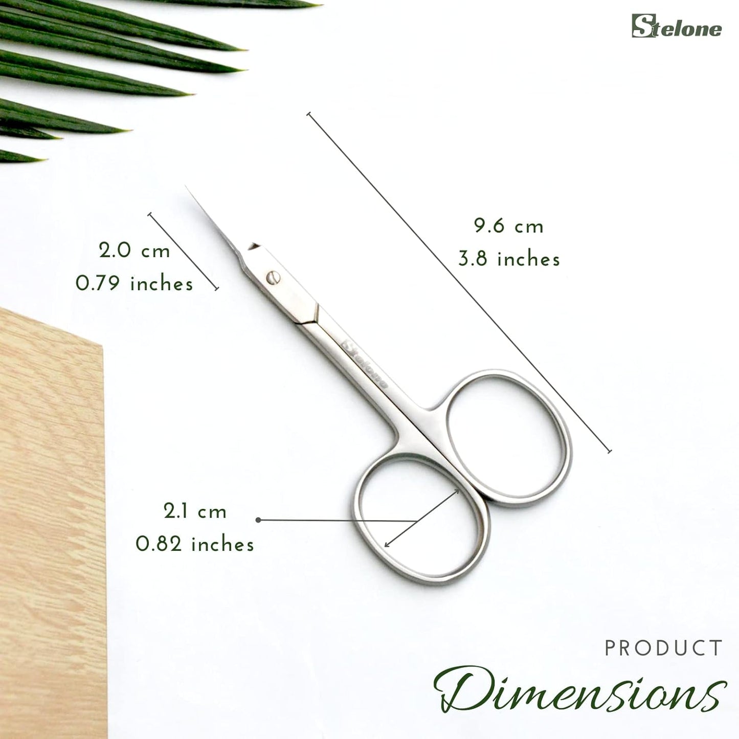 Premium Cuticle Scissors - Small Curved Stainless Steel Manicure & Beauty Scissor for Women