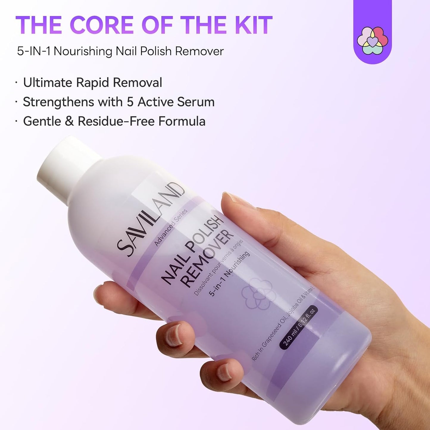 Saviland Essentials Nail Polish Remover Machine: Nail Soaking Bowl & Acetone Nail Polish Remover Gel Nail Remover Machine with Nail Soak off Bowl Soaker Tech Acrylic Nail Remover Steam Salon Home DIY