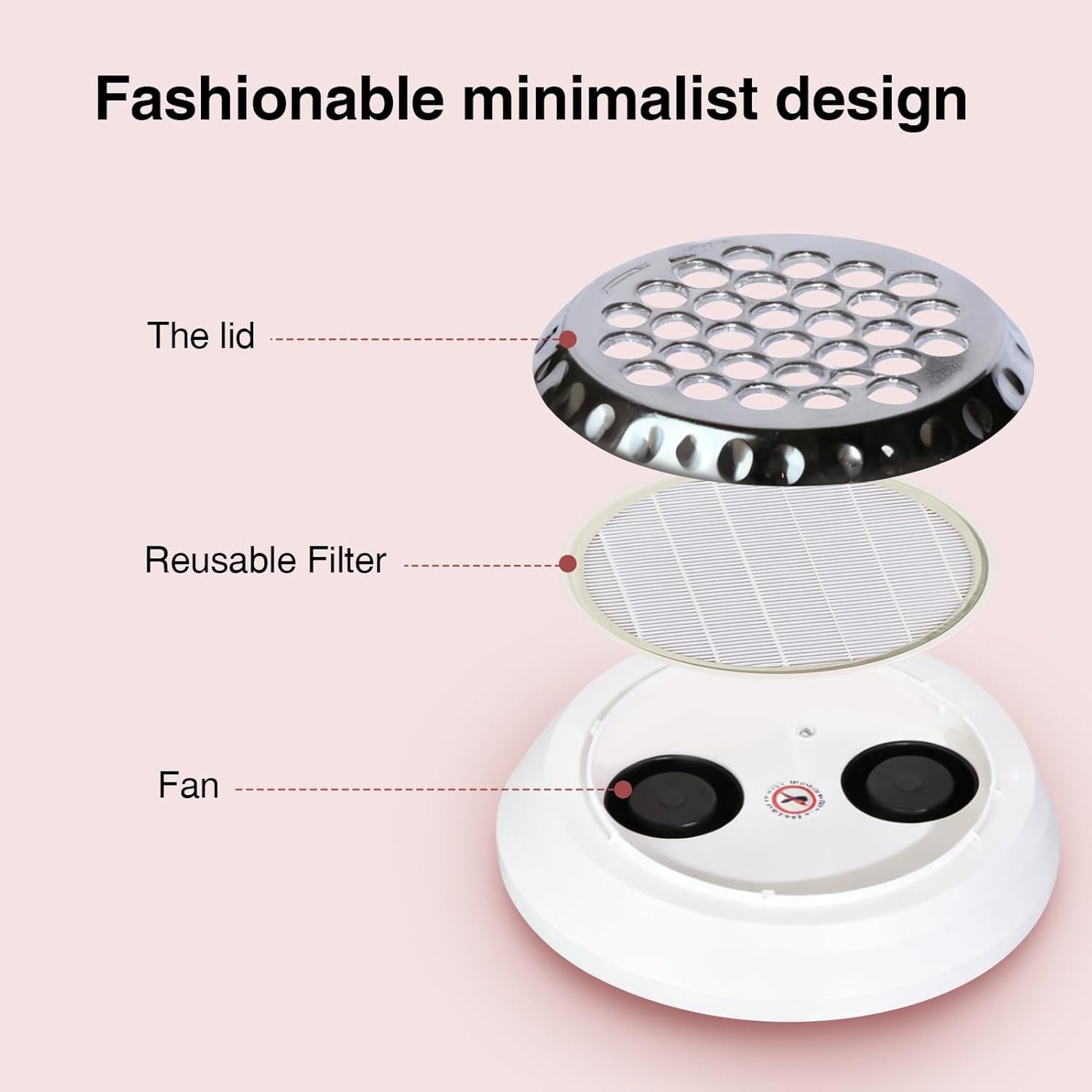 Nail Dust Collector+1 Filter 40W Turbo Vacuum No Fan Cleaner 5200RPM Suction Stronger Strong Power Professional Nail Art Salon Dust Collector Machine For Acrylic Nails