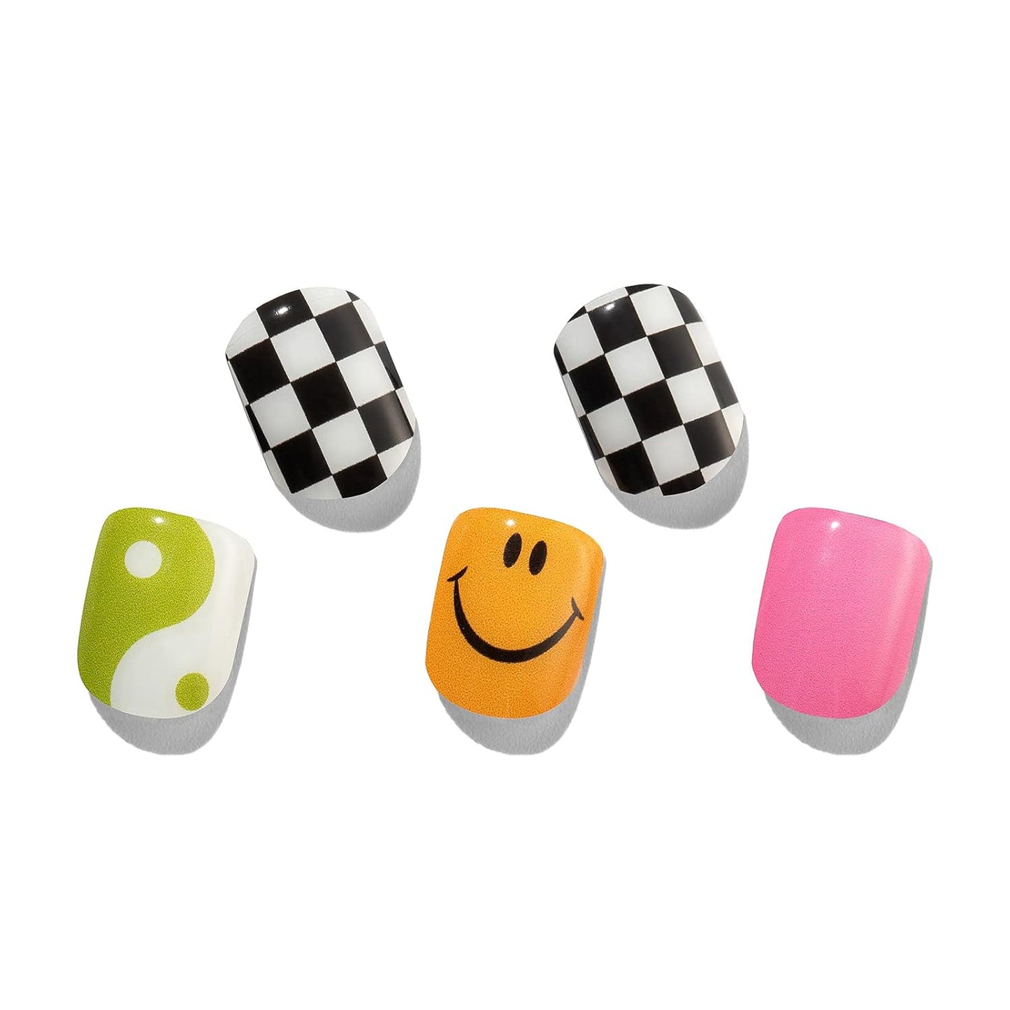 MOMSON Semi Cured Gel Nail Strips - 20 Real Gel Nail Polish Stickers/Full Nail Wraps - Art Manicure Kits for DIY at Home, Salon-Quality, Easy to Apply & Remove (Rainbow Unicorn)