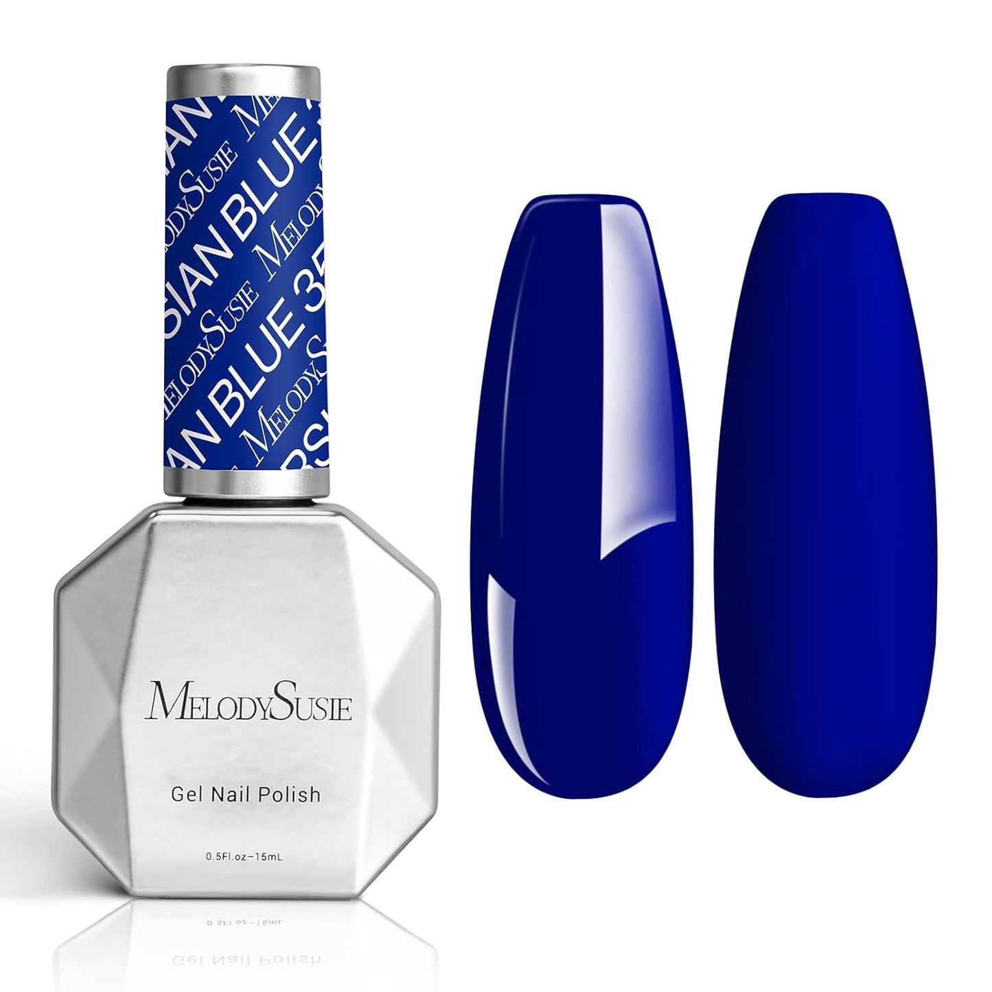 MelodySusie Thick Persian Blue Gel Nail Polish,0.5fl oz Soak Off UV LED Sapphire Blue Gel Polish Christmas Gift for Women Nail Art Manicure Salon DIY Nail Design Decoration at Home-359