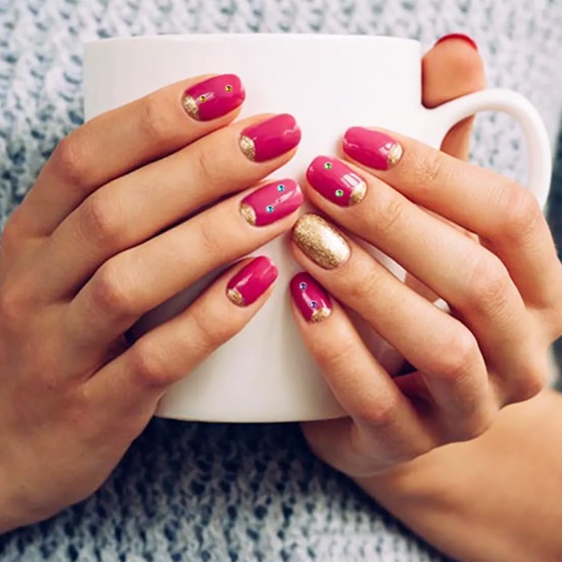 10000Pcs Nail Art Rhinestones, BetterJonny 42 Colors 4mm Round Nail Flatback Rainbow Gems Set AB Glitter Flat-Bottomed Rhinestone for Crafts Decoration and Jewelry Making