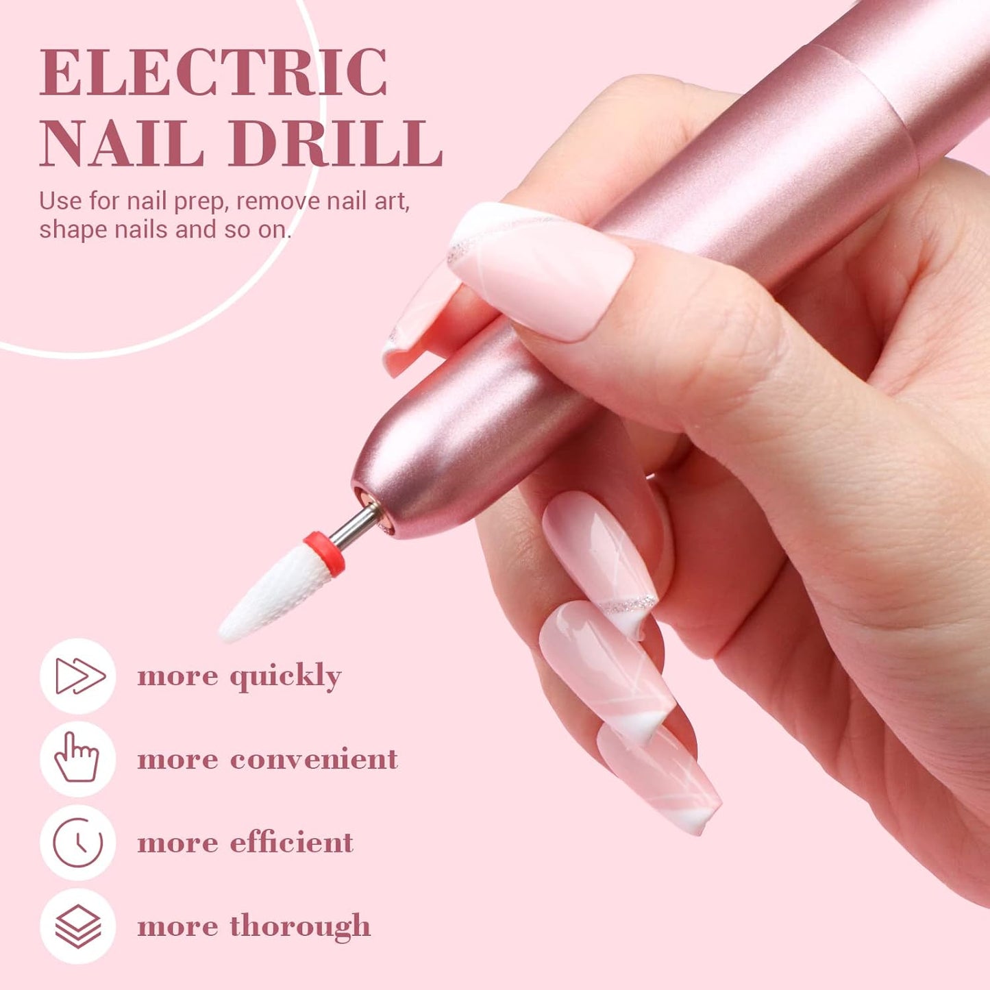 SAVILAND Essentials Acrylic Nail Kit with Drill: Professional Nails Kit Acrylic Set with Everything U V Light Gel Polish Nail Glue Tips Nail Art Supplies for DIY Home Salon