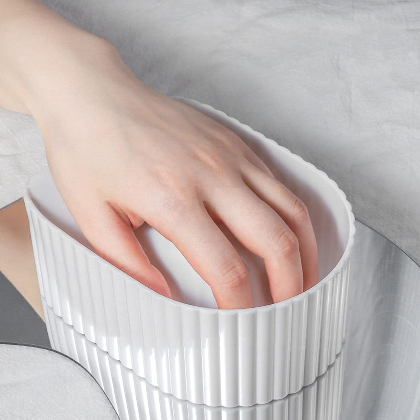 Nail Soaking Bowl for Manicure Gel Nail Polish Remover Tool for Home and Salon Use for Softening Cuticles