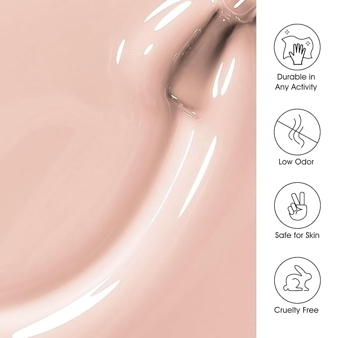 Beautpal Jelly Gel Polish Sheer Pink Crystal Transparent Milky White Nude Sheer Gel Nail Polish Kit for Salon Gel Manicure and Nail Art Collection Gift Set 8ML 6PCS