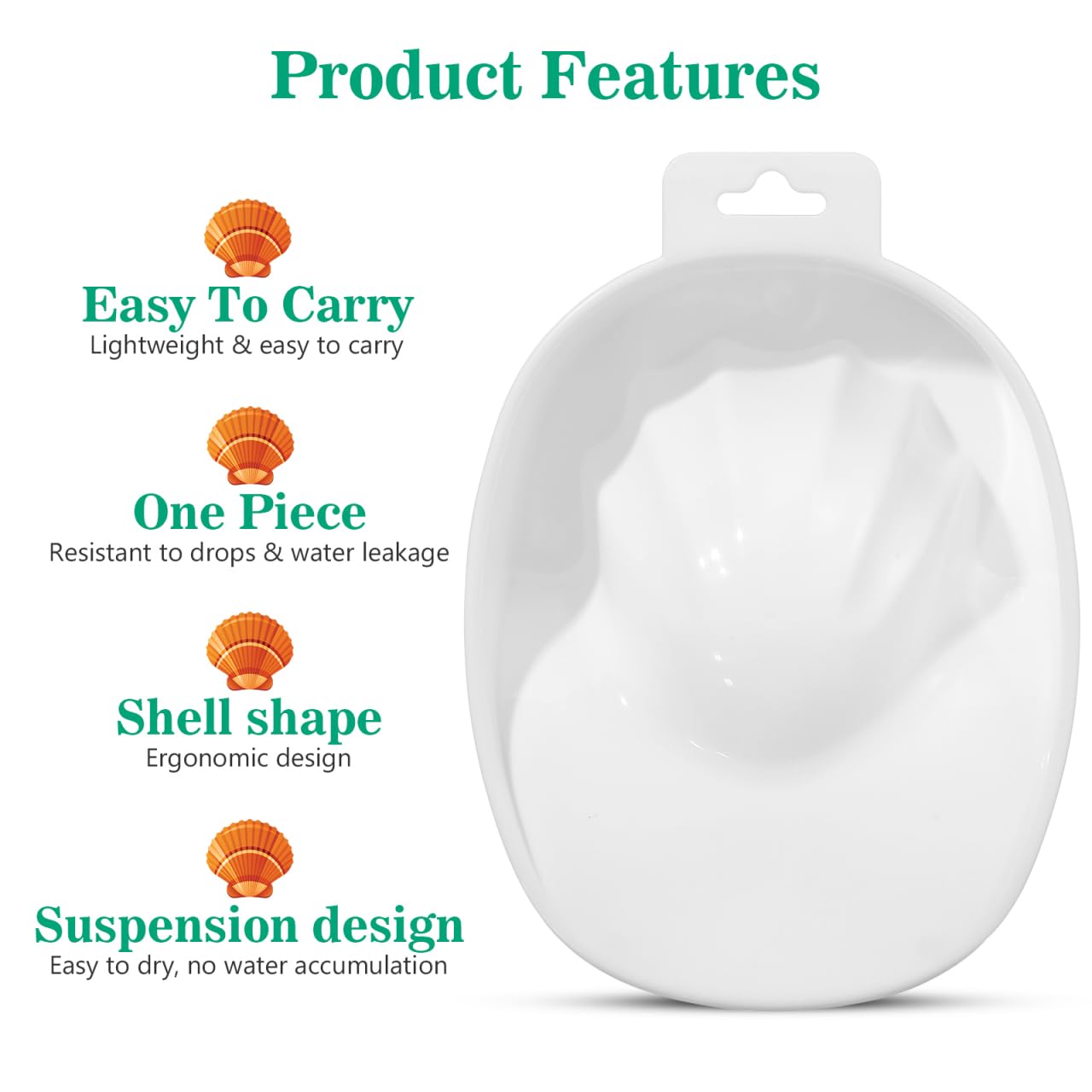 Nail Soaking Bowl White Plastic Manicure Soak off Tray for Nail Treatment at Home and Professional Salon Use