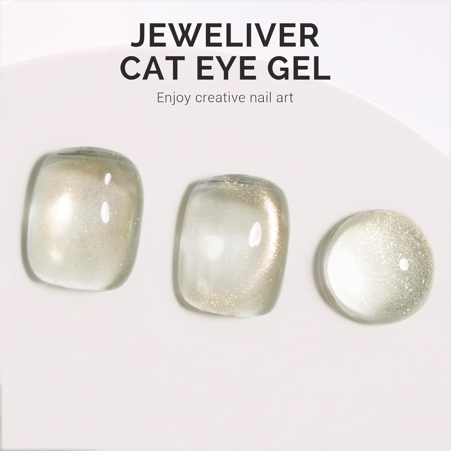 MelodySusie Jeweliver Cat Eye Gel Nail Polish, Bright Gold Glitter Holographic Magnetic Nail Polish with Magnet,0.5 Fl Oz, UV Nail Polish for Nail Art Manicure Salon DIY at Home G1060