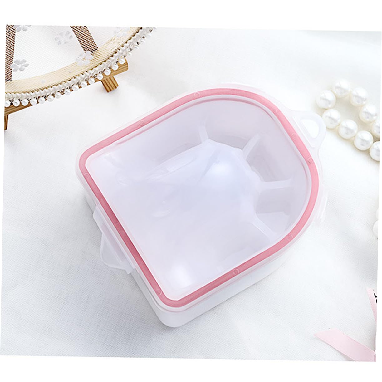 2pcs Nail Art Soak Bowl Manicure Bowls for Dip Powder Remover Nail Polish Care