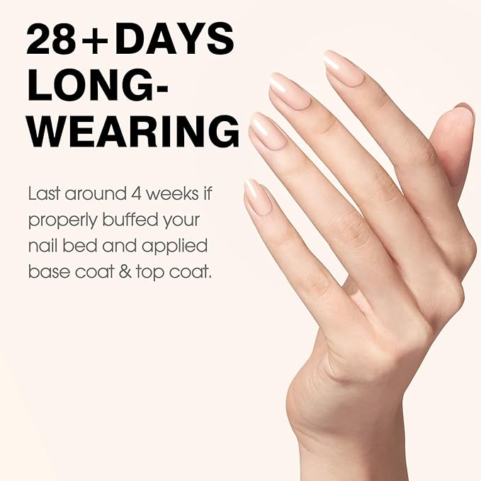CANNI Nude Pink Gel Nail Polish – 0.3oz Sheer Skin Tone Color, Glossy Soak-Off UV/LED Nail Gel for Natural French Manicure, DIY & Salon Use