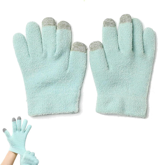Moisturizing Gloves for Dry Hands, Touchscreen Silicone Gloves Reusable Spa Hydrating Gloves for Women Hand Care Cracked Skin