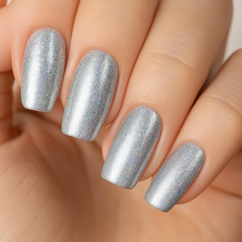 PINK MASK Gel Color Nail Polish Holo #1 - This Is Holo Col. 15ml / o.5 oz - UV/LED Gel Polish, Non Wipe, Long Lasting, Soak Off Formula
