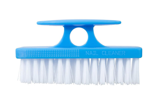 Superio Nail Brush Cleaner with Handle - Durable Brush Scrubber To Clean Toes, Fingernails, Hand Scrubber All Surface Cleaning, Blue Heavy Duty Scrub Brush Stiff Bristles, Easy To Hold