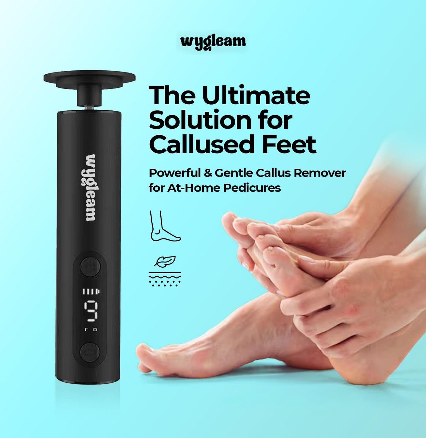 2-in-1 Electric Callus Remover and Nail File Drill Kit for Flawless Feet & Nails - 3 Speeds, Rechargeable, Professional at-Home Pedicure & Manicure Tool