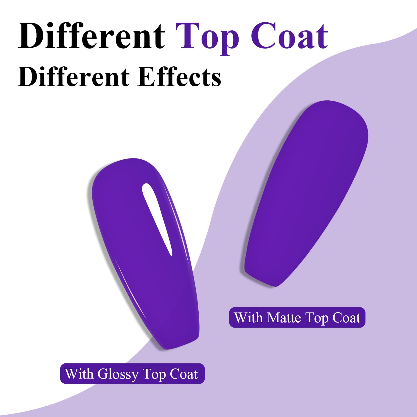Imtiti Purple Gel Nail Polish, Dark Purple Gel Polish High Gloss Soak Off UV LED Autumn Winter Art Manicure Salon DIY Design 10ML