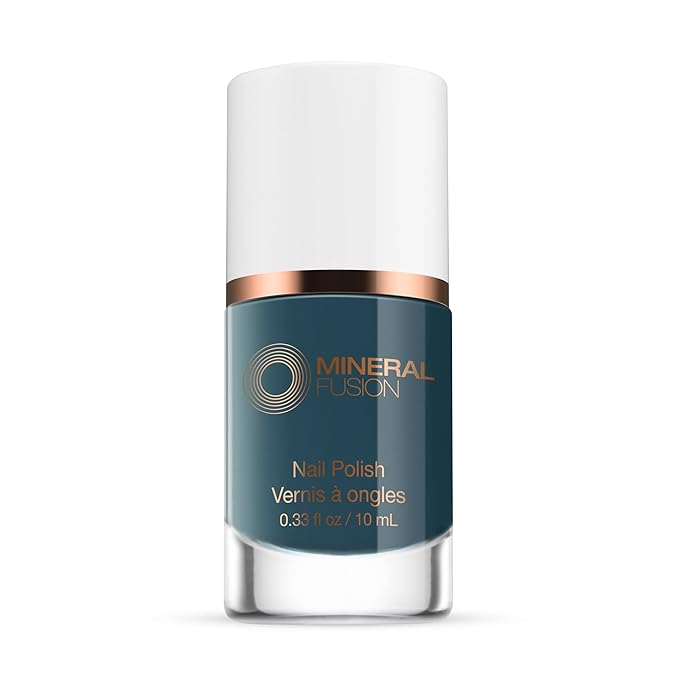 Mineral Fusion Nail Polish, Blue Grey Green, Perfect Storm Perfect Storm 0.33 Fl Oz (Pack of 1)