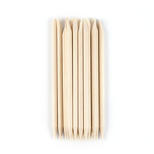 20PC Wooden Stick for Nails Double Sided Cuticle Pusher Remover Nail Art Manicure Pedicure Tool Gel Nail Remover for Home and Salon Manicure Use Tools and Accessories