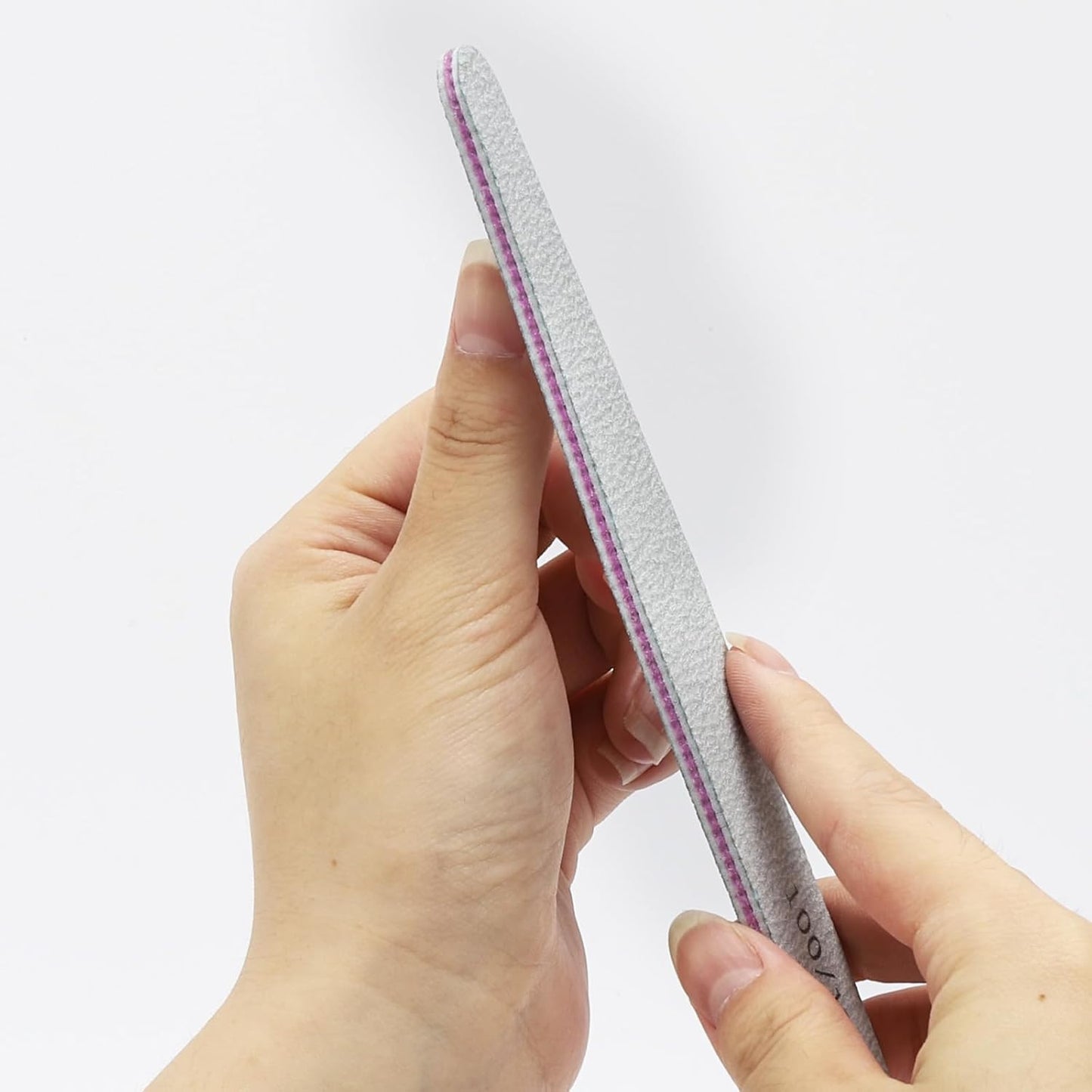 BTYMS 25 Count 100/180 Grit Nail Files - Double Sided Emery Boards, Reusable Nail Buffing & Manicure Files for Natural/Gel/Acrylic Nails