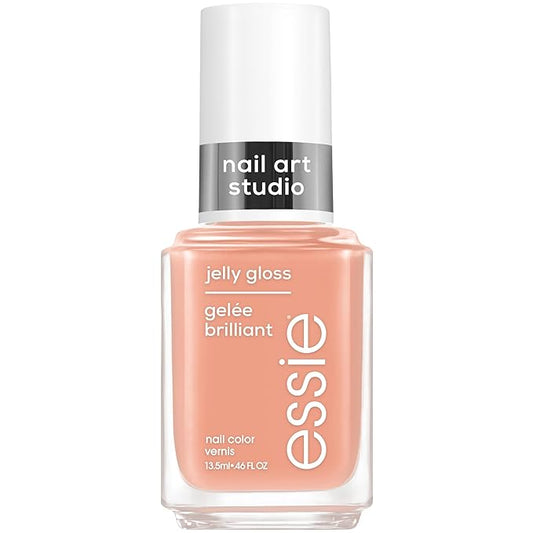 essie Nail Art Studio Jelly Gloss Polish, Vegan, Sheer Neutral Nail Polish, Cheeky Jelly, 0.46 Fl Oz
