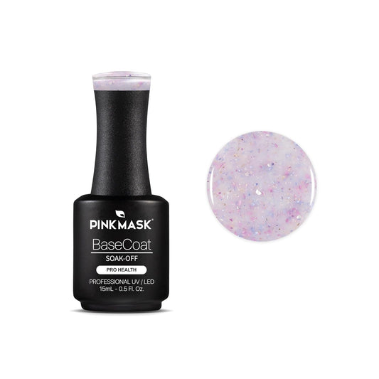 PINK MASK Gel Color Nail Polish White Quartz - Col. My Precious 15ml / o.5 oz - UV/LED Gel Polish, Non Wipe, Long Lasting, Soak Off Formula