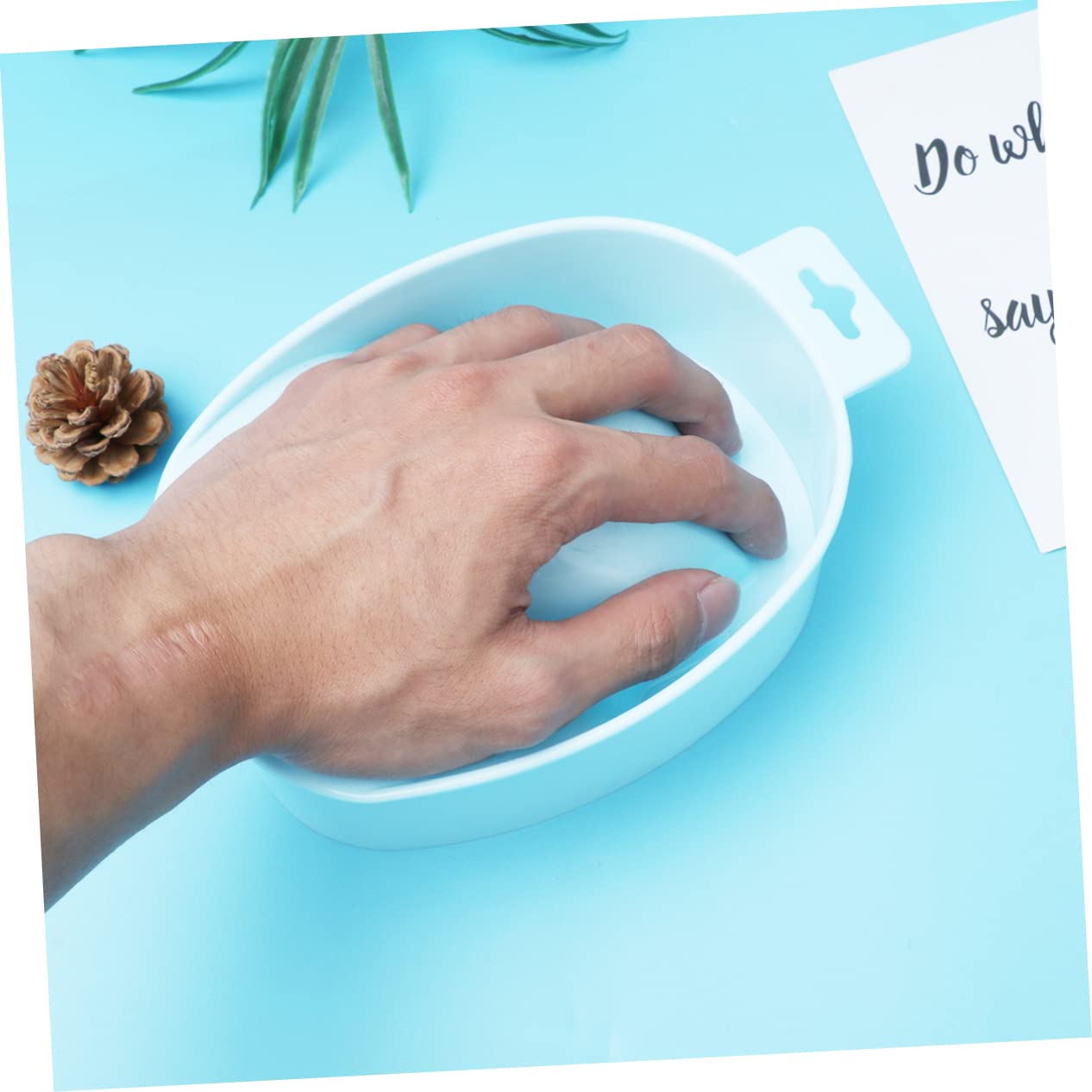1pc Single-layer Nail Care Bowl for Soaking and Removal Manicure Tray for Home Salon Use Fits up to Nails for Cuticle Softening and Art Preparation