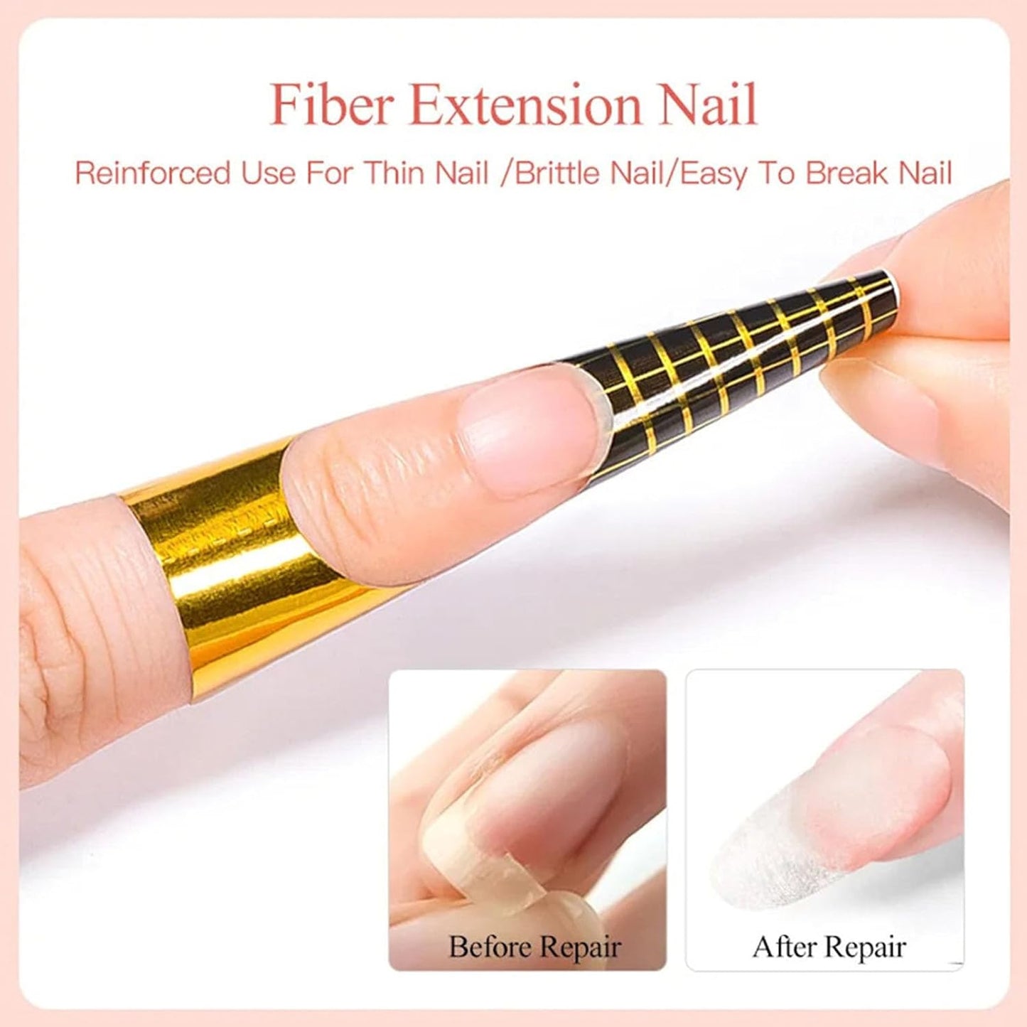 NovaCharm Nail Repair Glue for Damaged Nails, Strong Nail Strengthener for Thin and Split Natural Nails, Instant Cracked Nail Nails Repair Gel - Long Lasting and Easy for Beginners Daily Care