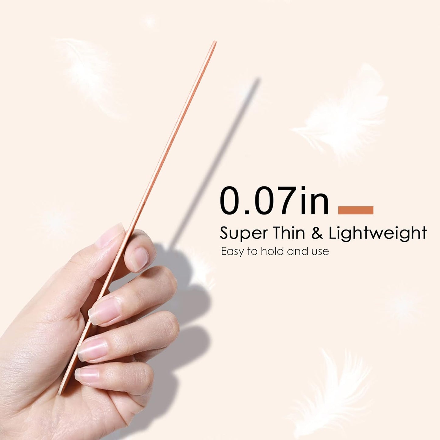 Canvalite Nail File Large Emery Boards for Nails,180 Grit Nail Files for Natural Nails, Thin Emory Nail File Pack Manicure Tool for Home Use 100PCS